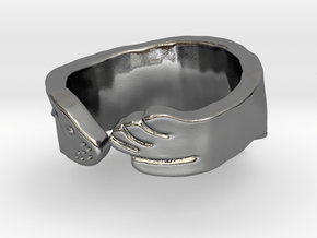Sea Lion Ring - Size 9 in Polished Silver