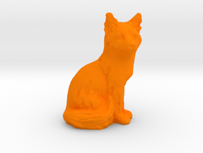 1/12 Pet Fox for Doll House Diorama in Orange Processed Versatile Plastic