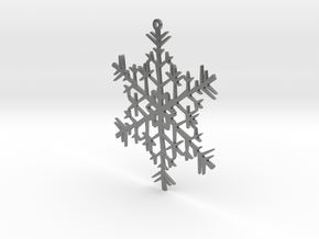 Snowflake Ornament in Natural Silver