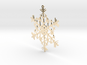 Snowflake Ornament in 14k Gold Plated Brass