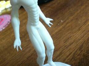 Alien Figurine in White Natural Versatile Plastic