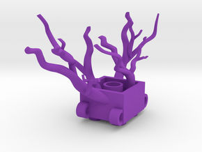 Rooted Brick Charm in Purple Processed Versatile Plastic