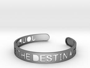 The Journey Is The Destination (TM) Bangle in Polished Silver
