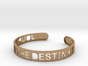 The Journey Is The Destination (TM) Bangle in Polished Brass