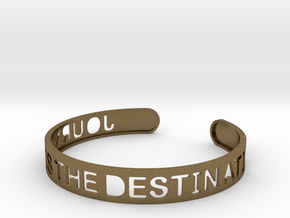 The Journey Is The Destination (TM) Bangle in Natural Bronze