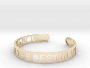 The Journey Is The Destination (TM) Bangle in 14k Gold Plated Brass