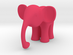 Elephant in Pink Processed Versatile Plastic