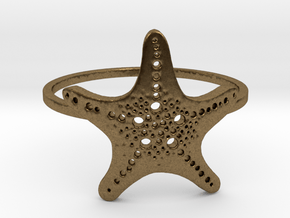 Starfish Ring Size 7 in Natural Bronze: 7 / 54