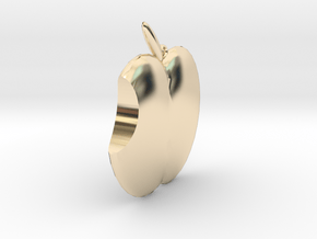 apple keychains in 14K Yellow Gold