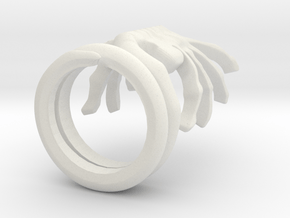 ALIENS Facehugger Ring in White Natural Versatile Plastic: 8 / 56.75