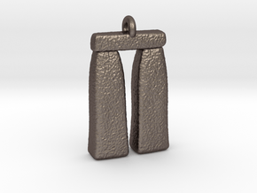 StoneHenge in Polished Bronzed Silver Steel