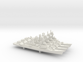 Lütjens-class destroyer (1995) x 4, 1/1800 in White Natural Versatile Plastic