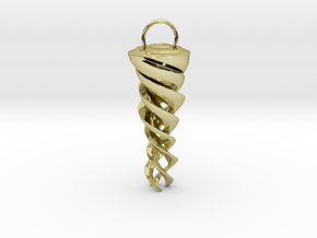 Tricorn Earring  in 18k Gold Plated Brass