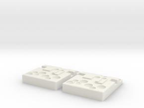 AT-AT Domino V2 x2 in White Natural Versatile Plastic