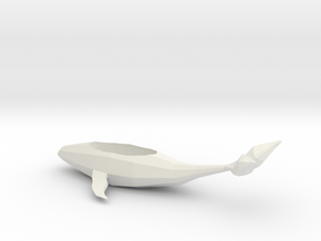 Whale Planter in White Natural Versatile Plastic
