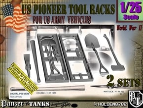 1/25 US Pioneer Tool Rack Set101 in Smooth Fine Detail Plastic