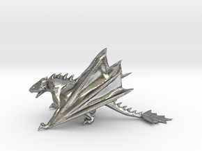 Dragon Model in Natural Silver: Medium