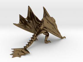 Dragon Model in Natural Bronze: Medium
