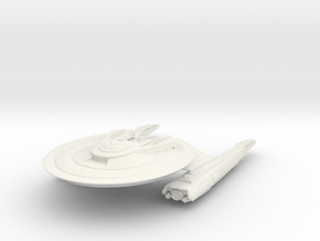 Federation Wolf Class V  Destroyer in White Natural Versatile Plastic