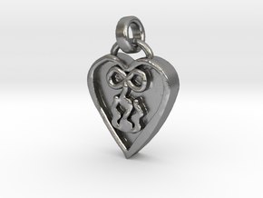 My Love Burns Forever in Natural Silver (Interlocking Parts)