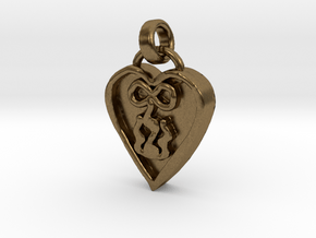 My Love Burns Forever in Natural Bronze (Interlocking Parts)