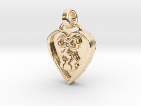 My Love Burns Forever in 14k Gold Plated Brass