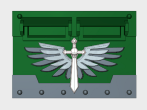 Winged Death Sword : Standard APC Frontplate in Tan Fine Detail Plastic
