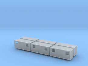 1:160 Wohncontainer residential container 6x in Smooth Fine Detail Plastic