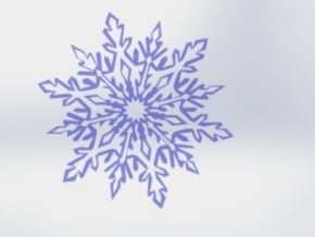 Snow_flake in White Natural Versatile Plastic