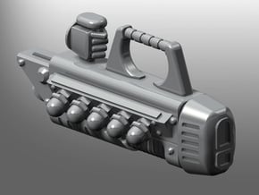Human-sized Plasma Coilcannon x5 in Smooth Fine Detail Plastic