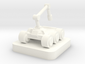 Mini Space Program, Crane Rover in White Processed Versatile Plastic