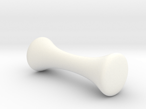 Fidget Roller in White Processed Versatile Plastic