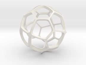 PENTAGONAL_ICOSITETRAHEDRON in White Natural Versatile Plastic