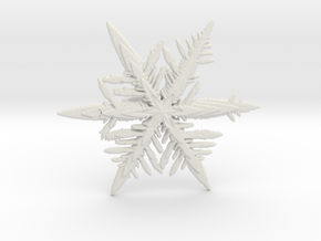 Snowflake pendent, just in time for Frozen season in White Natural Versatile Plastic