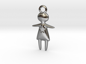 Stargirl Pendant in Polished Silver