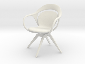 Mniature Norah Chair - Giorgetti in White Natural Versatile Plastic: 1:12