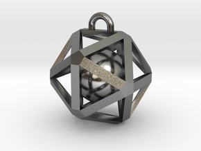 Caged Ball in Polished Silver (Interlocking Parts)