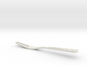 Fruit fork in White Natural Versatile Plastic