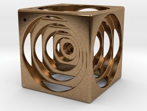 think outside the cube in Natural Brass