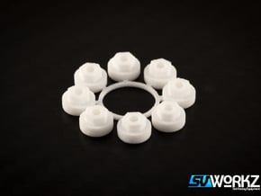 SV Workz - Top Spring Holders in White Natural Versatile Plastic