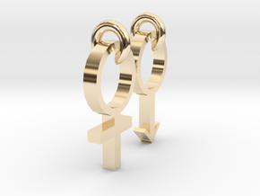 Equality between men and women in 14K Yellow Gold