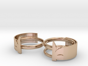 parting maple in 14k Rose Gold Plated Brass: 5.5 / 50.25