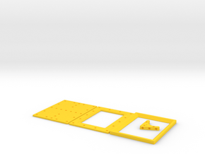 DIY 3.5'' x 2.5'' Frebird picture frame kit in Yellow Processed Versatile Plastic