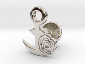 Cufflinks - Flower...Circle! in Platinum