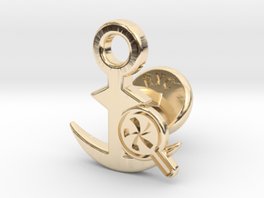 Cufflinks - Do your Rubesty! in 14k Gold Plated Brass