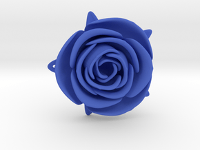 Blue Rose in Blue Processed Versatile Plastic