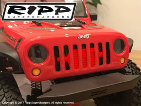 RS10006 Ripp Intercooler 2017 JK - RED in Red Processed Versatile Plastic