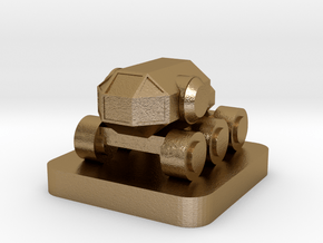 Mini Space Program, Crew Rover in Polished Gold Steel