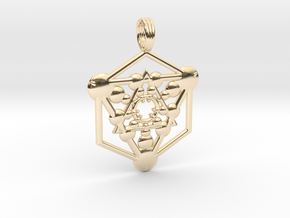 QUANTUM PHI-ANGLE in 14k Gold Plated Brass
