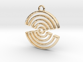 hourglass spiral in 14K Yellow Gold